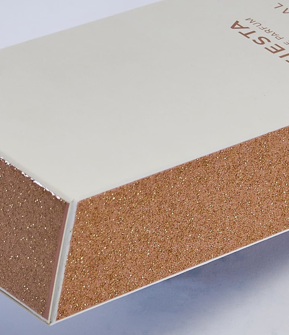 Empaque Glitter para Perfume